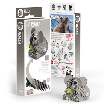 Eugy Koala 3D Puzzle, 30 Piece Eco-Friendly Educational Toy Puzzles For Boys, Girls & Kids Ages 6+