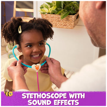 Vida the Vet, Vets Bag with 5 Veterinary Doctor Kit Accessories, 1 Popcorn Plush Toy & Stickers, for Costume Play, Kids Toys for