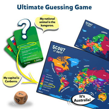 Skillmatics Board Game - Scout It Out, Educational Trivia Game for Ages 7+, Multicolor, Cardboard, Model SKILL331SIOC