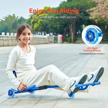 Vevor Ride On Scooter, Load Capacity Of 198 Lbs, Swing Side-To-Side For Amazing Ride Powered By Zig-Zag Motion, Ride On Drifting