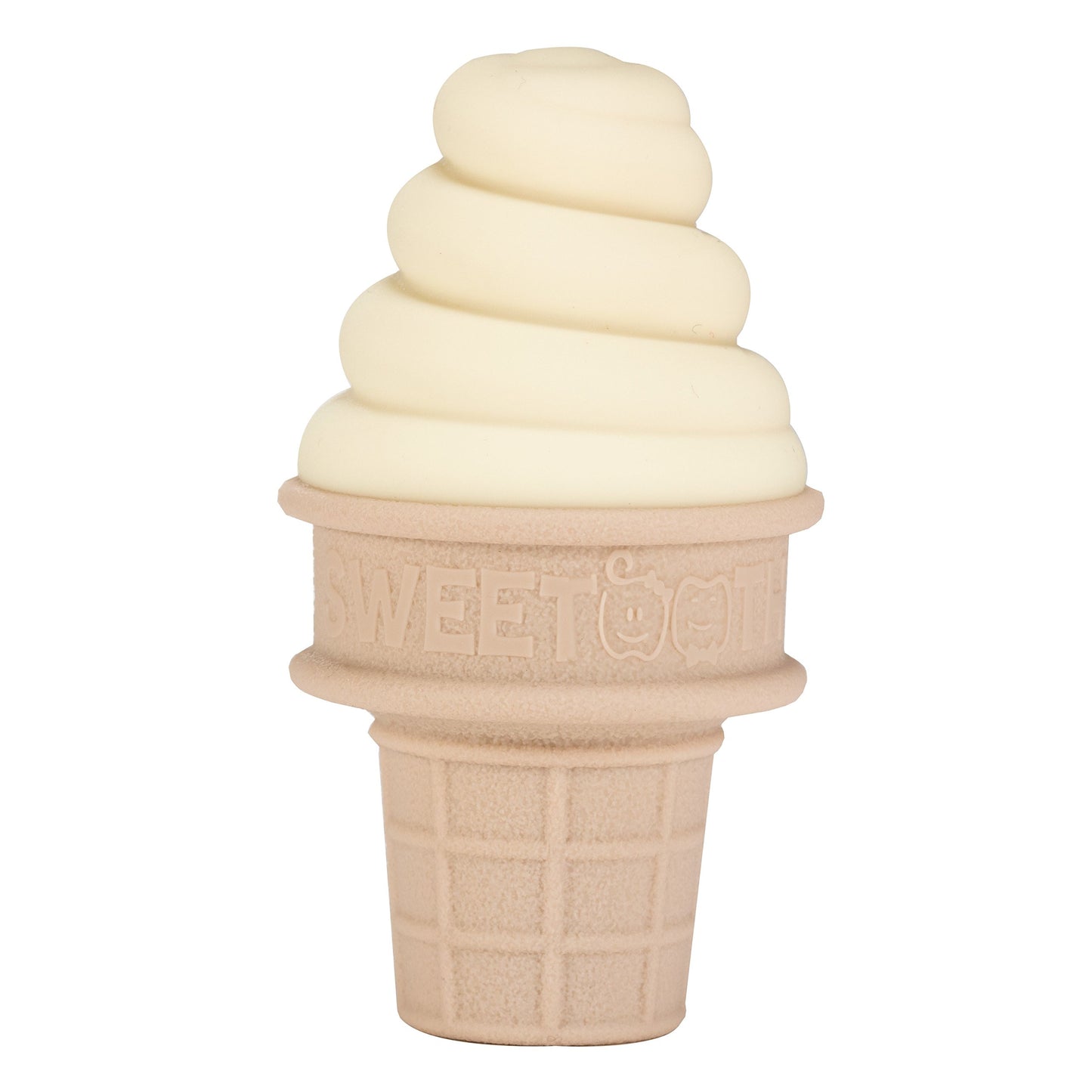 Sweetooth Ice Cream Cone Shaped Baby Teether - Yummy Yellow