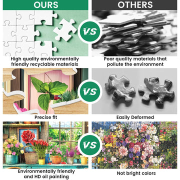 300 Piece Puzzles for mature-themeds Plant Puzzles 300 Pieces for mature-themeds Kids Seniors Cat Jigsaw Puzzle Games enhanced Cardboard Jigsaw Puzzles Family Activity Night Gift Toy 20.5x15in