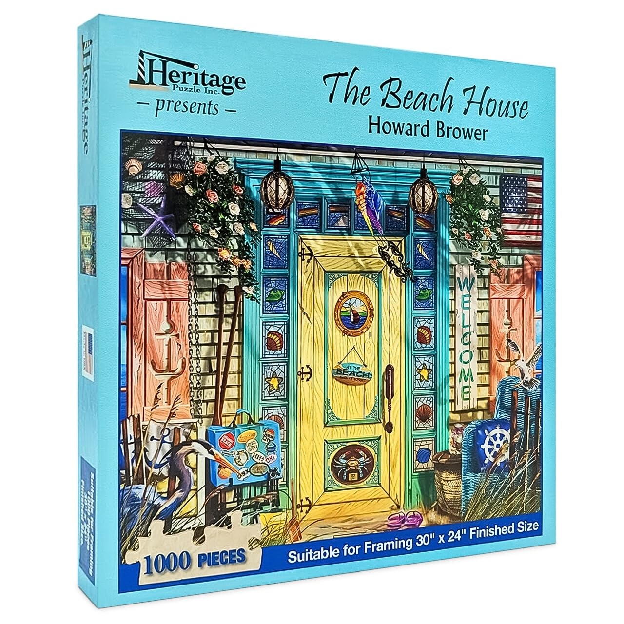 Heritage Puzzles The Beach House - 1000 Piece Jigsaw Puzzle