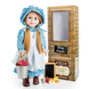 The Queen'S Treasures Officially Licensed Little House On The Prairie Mary Ingalls 18 Inch Doll, Comes With A Lunch Pail,Food And Chalk Board. Compatible With American Girl