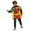 Disguise Batwheels Robin Muscle Costume, Official Batwheels Costume Outfit And Headpiece, Size (3T-4T)
