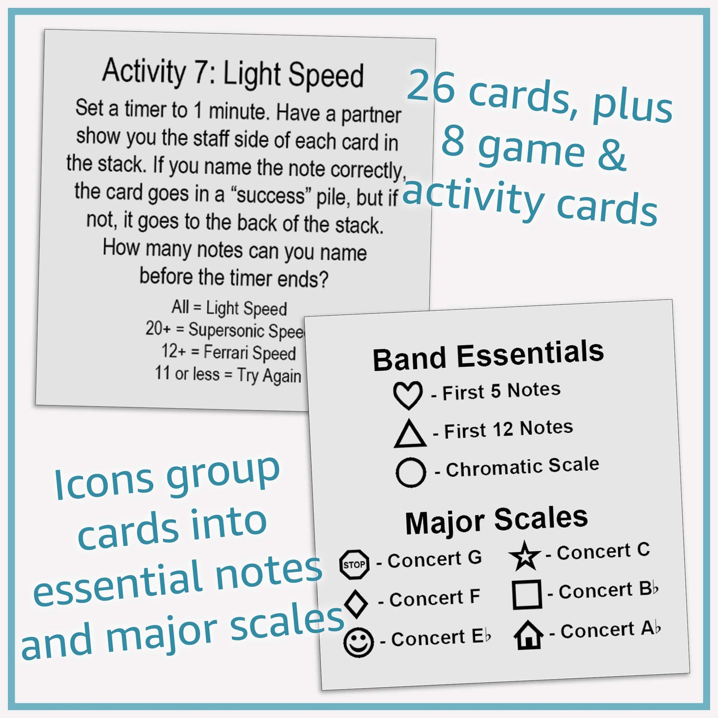 Stepwise Publications Music Flash Cards: Learning Games With Notes, Instrument Fingerings, & Music Theory (Trombone)