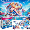 Koyiwa 100 Piece Puzzles for Kids Ages 4-6 6-8 and mature-themeds Mermaid Puzzle for Girls Gifts Educational Puzzles for Kids (15 x 10.7 inch)