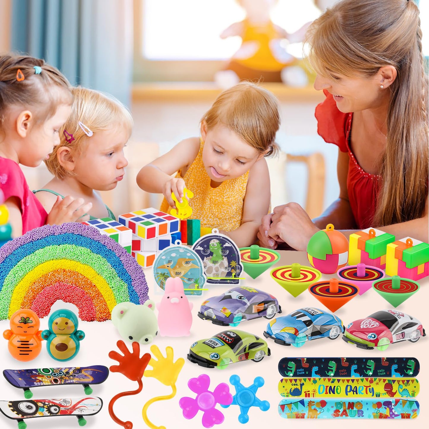 Soi-Meme 60 Pcs Party Favors Carnival Treasure Box Toys Classroom Prizes Small Mini Bulk Gifts Toys Pinata Easter Basket Stuffer