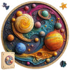 Wooden Puzzles for mature-themeds Solar System t Wooden Jigsaw Puzzles Unique Shape mature-themed Puzzles Irregular Wood Creative Gift for mature-themeds and Kids Family Game(11.1 * 11.2 in-200pcs)