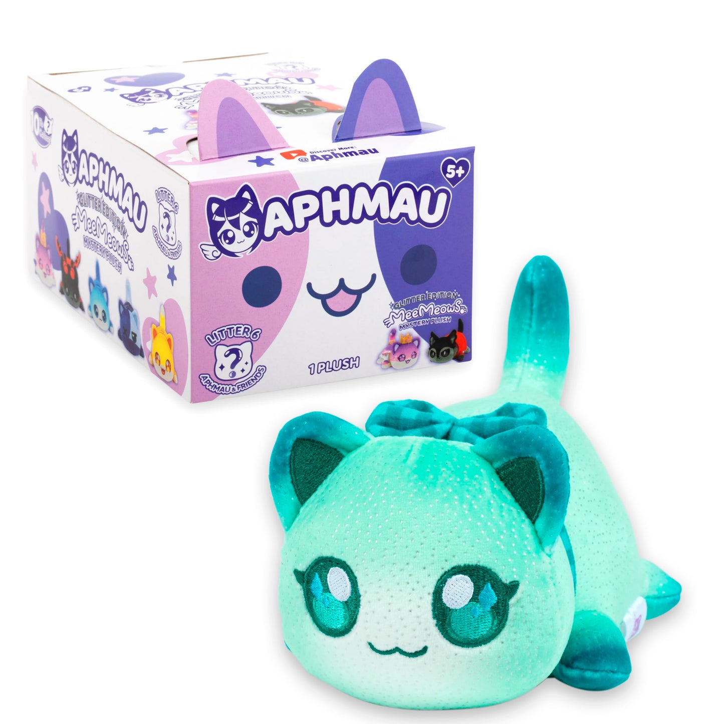 Aphmau 6” Meemeow Mystery Plush 2 Pack Bundle – Series 6; Youtube Gaming Channel, Blind Box, 10 Possible Friends, Friends Meemeows, Official Merch