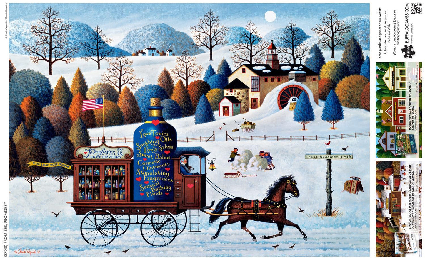 Buffalo Games 500 Piece Jigsaw Puzzle - Promises Promises - Large Multicolor Cardboard - Model 37010 - Perfect for Game Nights
