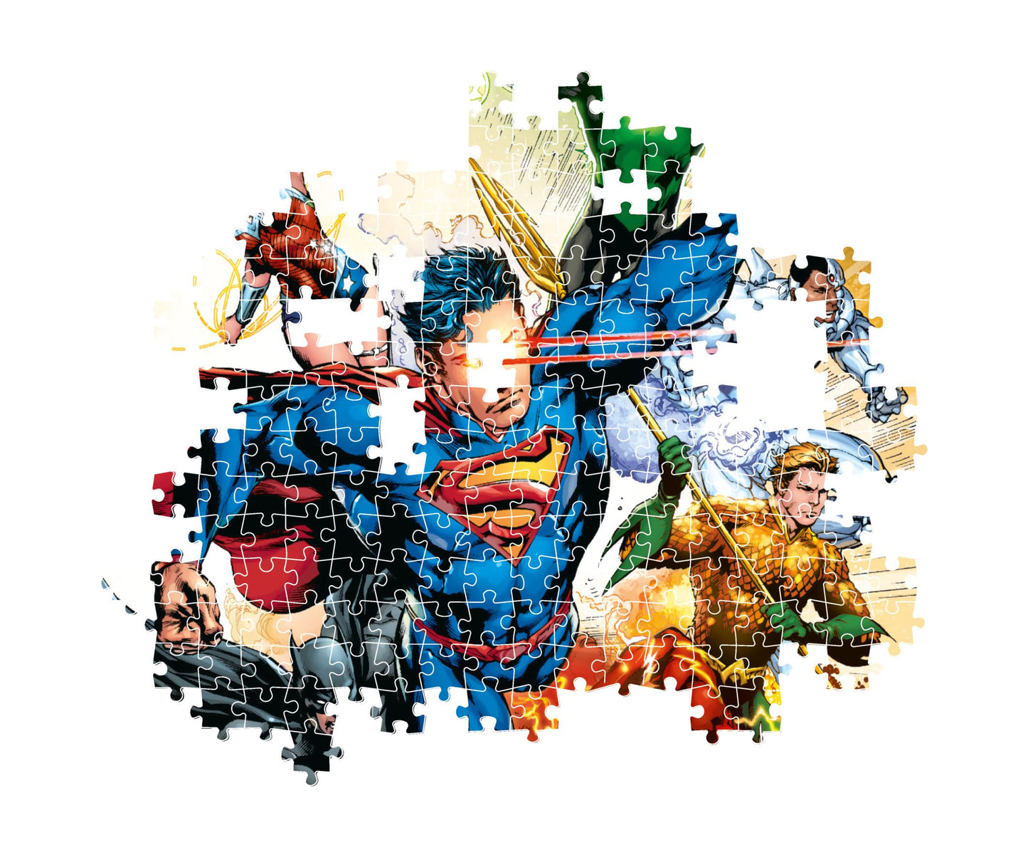 Clementoni Jigsaw Puzzle Dc Comics, Justice League 500 Pieces - Poster Included, Puzzle For Adults 14-99 Years, Gift For Men/Wom