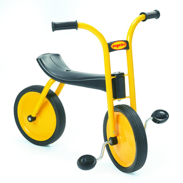 Myrider Toddler Trike, Kids Tricycle For Preschool, Daycare, Playground Kids Tricycles, Rubber Tires, Yellow/Black, 12'' Bike