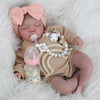 KSBD 20" Lifelike Reborn Baby Doll - Soft Cloth Body, Realistic Newborn Toy for Kids, Yellow, Model SD56
