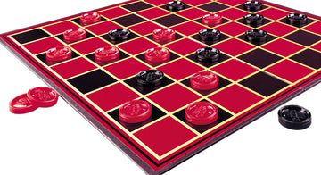 Pressman Family Classics Checkers Game - Folding Board, Interlocking Checkers, One Size, Plastic