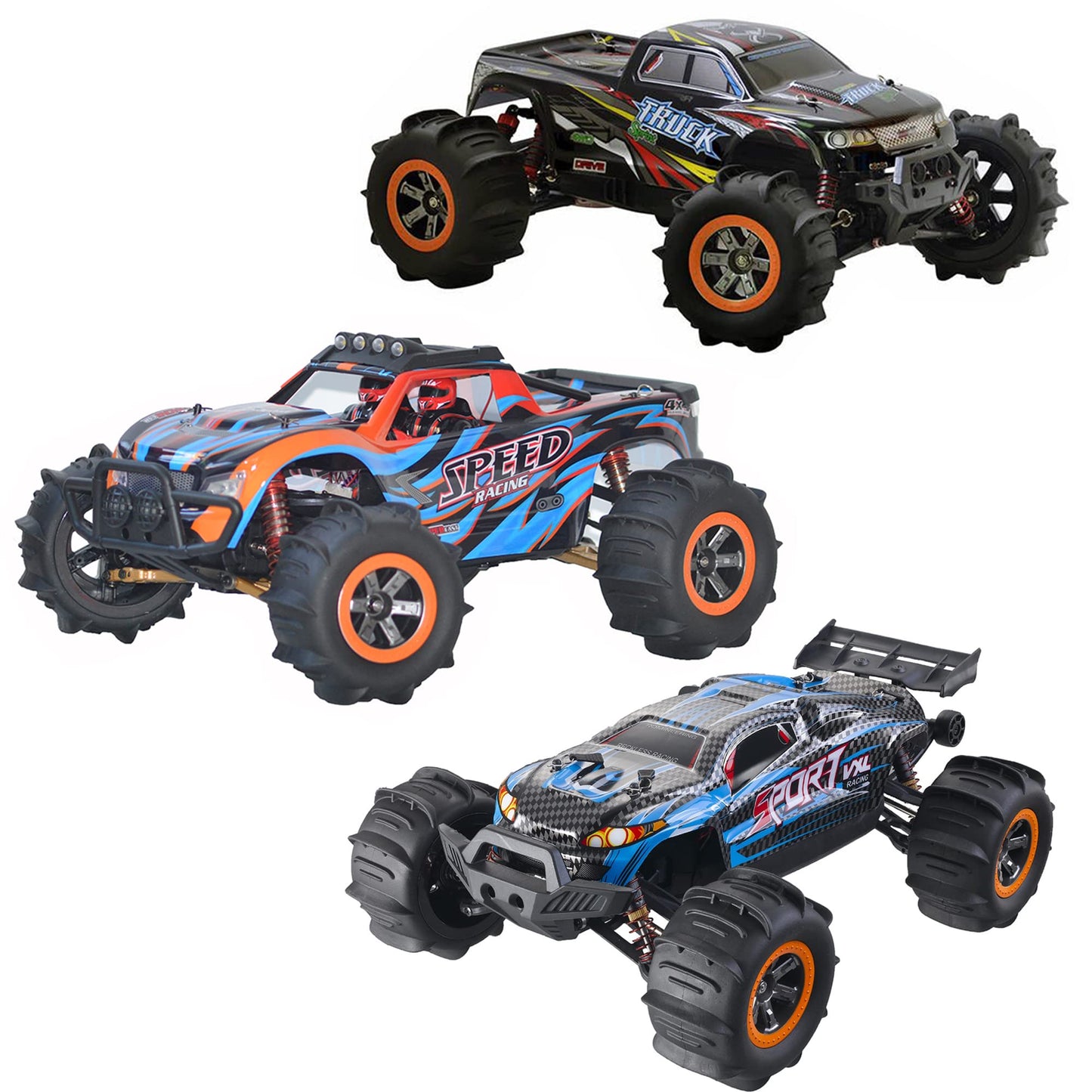 GDOOL RC Car Paddle Tires Wheels LG-ZJ02 25-ZJ02 920-ZJ02 for High Speed 9125 9155 9156 RC Cars S920 S921 104009 RC Trucks(4 PCS