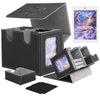Yaxaza Mtg Deck Box With Commander Display Window, Fits 200+ Double-Sleeved Cards, Strong Magnetic Pu Leather Card Deck Case, Wi