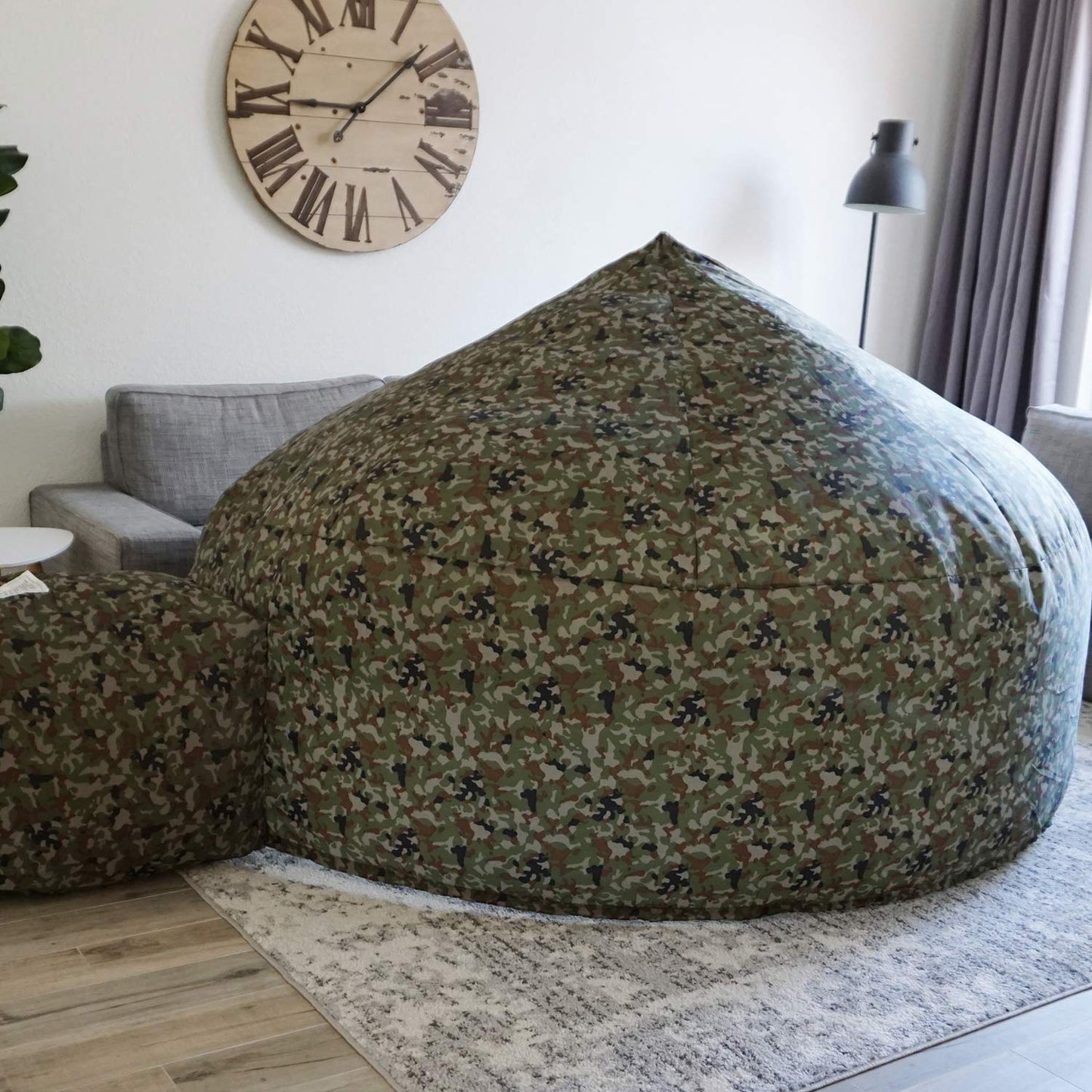 The Original Patented Airfort - Build A Fort In 30 Seconds, Inflatable Fort For Kids, Play Tent For 3-12 Years, A Playhouse Where Imagination Runs Wild, Fan Not Included (Jungle Camo)