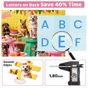 300 Piece Puzzles for mature-themeds Jigsaw Puzzles 300 Pieces for Kids Ages 8-10 10-12 Dog Puzzles Animal Pet Lover mature-themed Jigsaw Puzzle Games Family Entertainment Gift Toy 20.5x15in