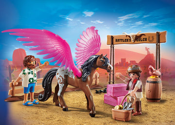 Playmobil The Movie Marla & Del With Flying Horse