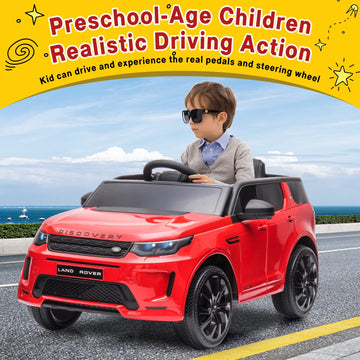 Licensed Land Rover Kids Electric Car, 12V Ride On Toy For Kids 3-8, Electric Car With Parent Remote Control, Music Player, Mp3