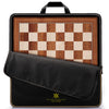 A&A 21.25" Professional Wooden Tournament Chess Board - Mahogany & Maple Inlaid, Model 1208.5400.02, 2.25" Squares, W/O Notation