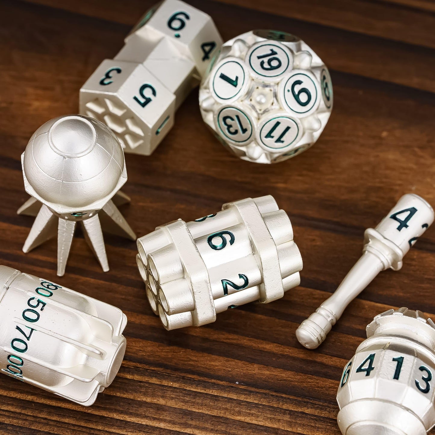 Udixi Metal Dice Set D&D, 7-Die D And D Rpg Polyhedral Metal Dnd Dice Set With Leather Pouch For Role Playing Games Dungeons And