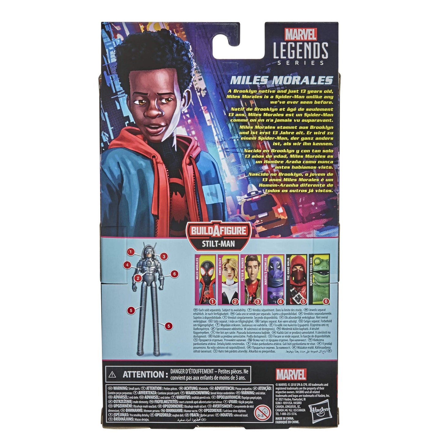 Spider-Man Hasbro Marvel Legends Series Into The Spider-Verse Miles Morales 6-Inch Collectible Action Figure Toy