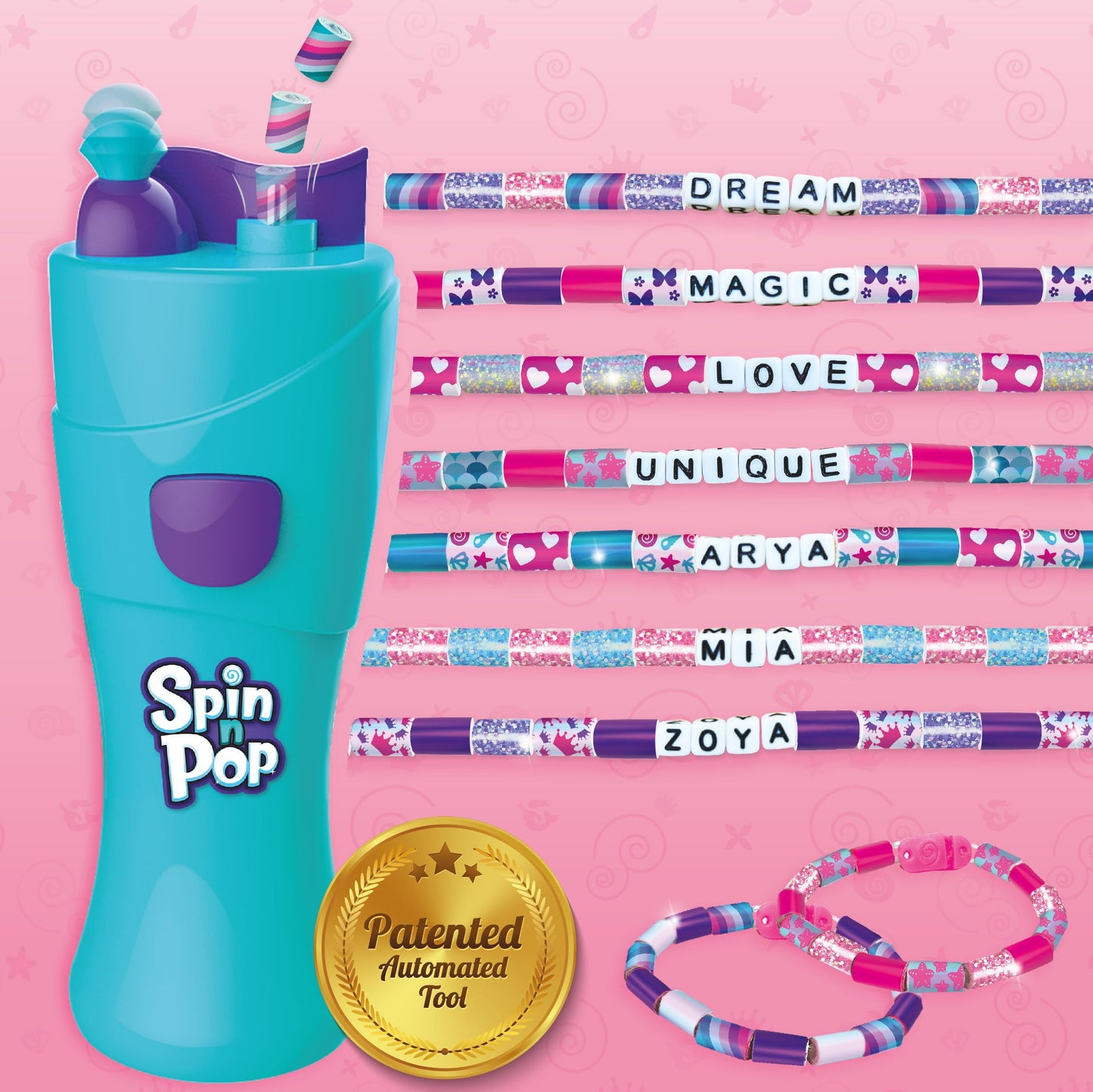Imagimake Spin n Pop Bracelet Maker Kit for Ages 8-13 | Create 10 Unique Multicolor Bracelets | Perfect Easter Gift for Kids