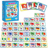 gisgfim Memory Matching Game - 50 Pairs Flags of The World, Colorful Educational Card Game for Kids & Adults, Fun & Fast Concentration Game