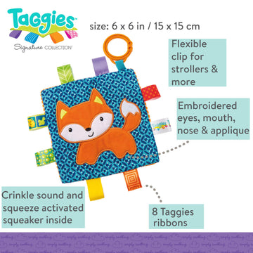 Taggies Crinkle Me Toy, Fox