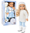 Gift Boutique - 18 Inch Girl Doll With Clothes Set In Gift Box, Fashion Doll With Beautiful Long Blond Hair Blue Eyes With 2 Outfits, Boots And Accessories Princess Doll For Girls And Kids