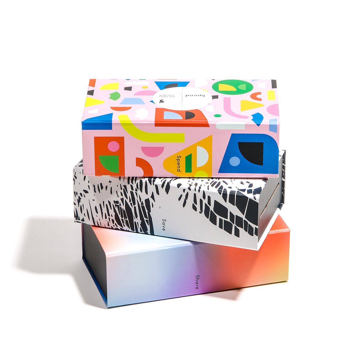 Giantsuper Trio! Smart Coin Bank - 3-in-1 Money-Wise Educational Piggy Bank in Black and White, Gradient, Primary Colors