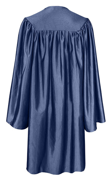 Gradplaza Shiny Choir Robe Kindergarten Preschool Graduation Gown Shiny Graduation Gown For Kids Navy Size 36