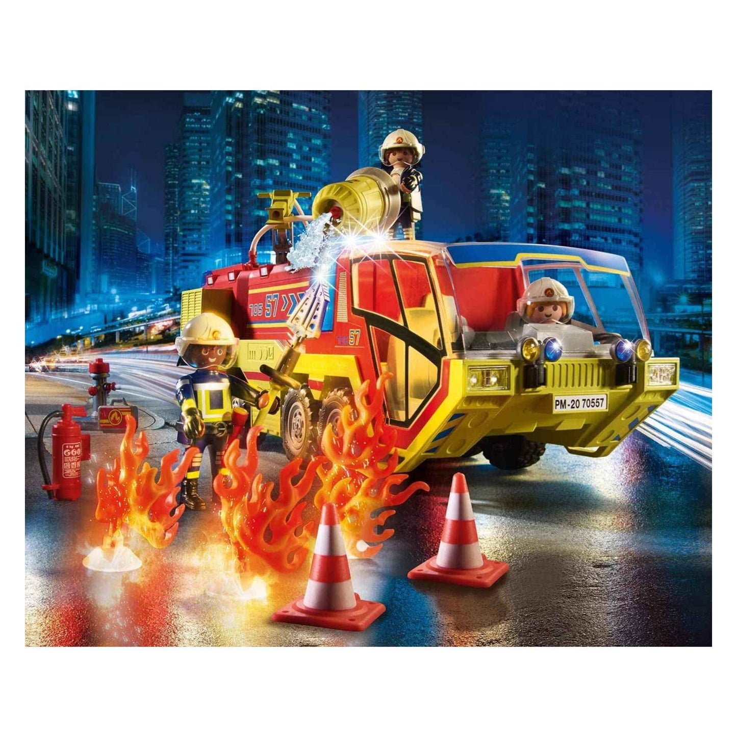 Playmobil Fire Engine With Truck