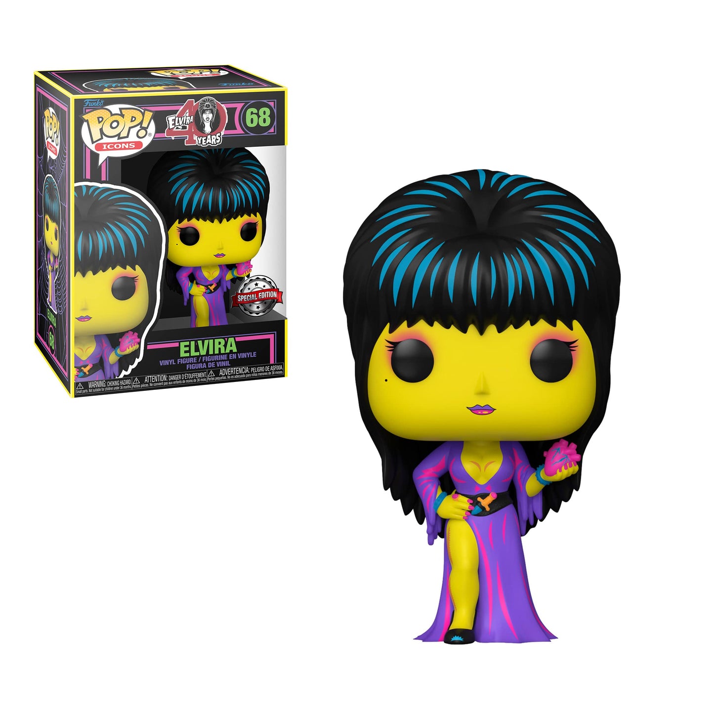 Funko Elvira Pop! Black Light Exclusive