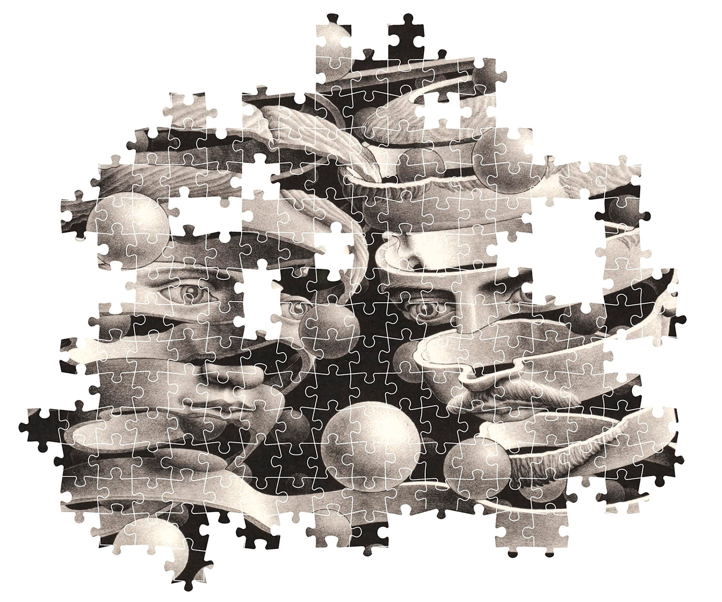 Clementoni - Novo Art Series Escher, Bond Of Union-1000-Pieces-Puzzle, Entertainment For Adults-Made In Italy, 39752