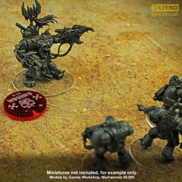Litko Wound Dials | Health Tracker | Life Counter | Tabletop Games | Collectible Card Games | Living Card Games | Role Playing Games | Lcg | Rpg | (Numbered 0-20 (Two Dials))