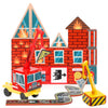 Syncfun 40Pcs Magnetic City Rescue Set For Kids - Dual-Theme Construction & Firefighting Scenarios, Including Vehicles & Cranes,