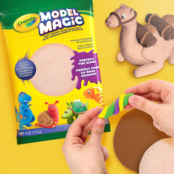 Crayola Model Magic - Bisque (4 Oz), Modeling Clay Alternative, At Home Crafts For Kids, Gifts