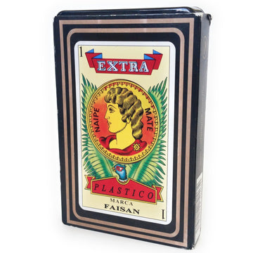 Pasatiempos Gallo Mexican Playing Cards Naipe, Blue Color, Plastic, Model 4505716