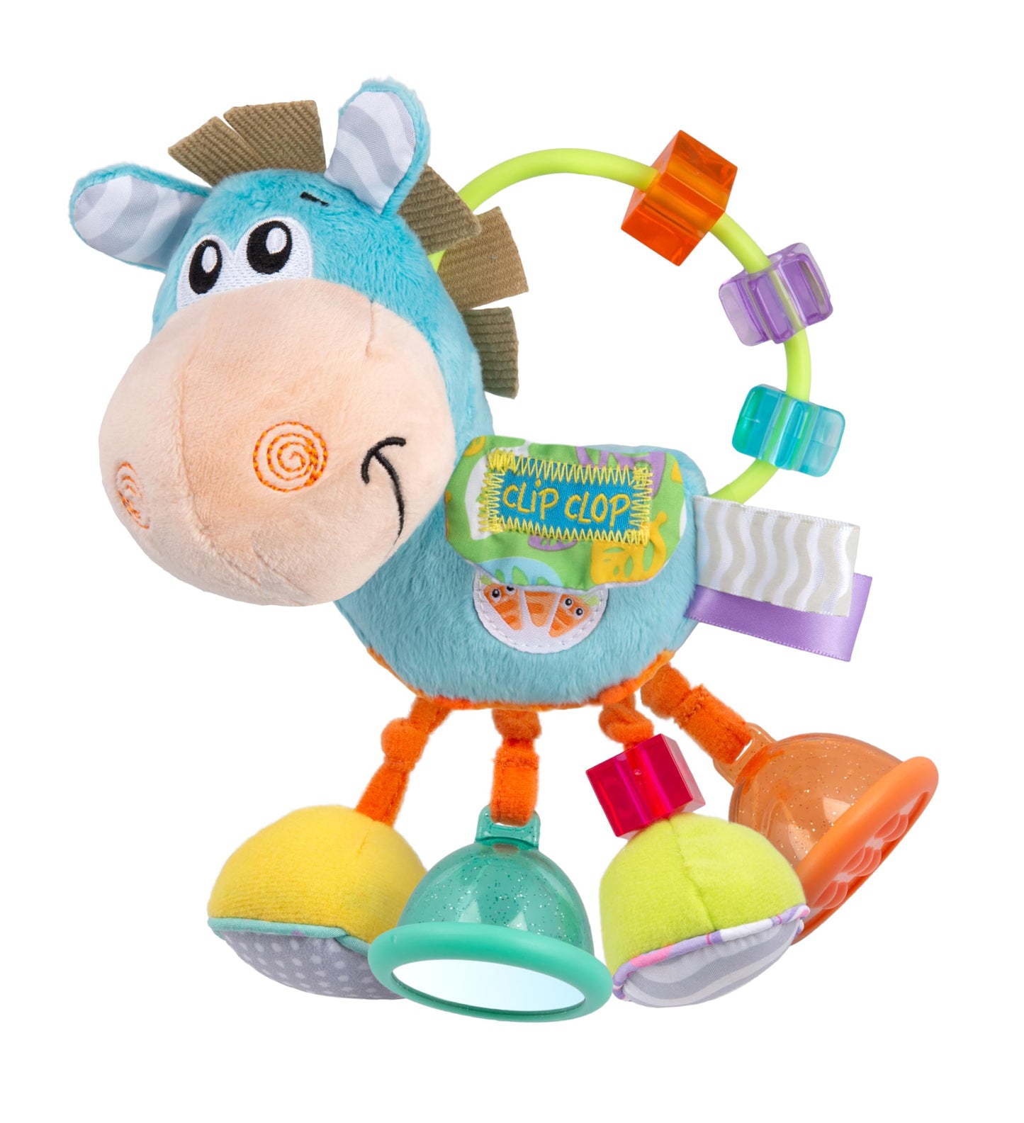 Playgro 0101145107 Toy Box Clip Clop Activity Rattle For Baby Infant Toddler Children, Playgro Is Encouraging Imagination With Stem/Stem For A Bright Future - Great Start For A World Of Learning