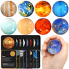 Pllieay 16PCS Solar System for Kids Solar System ts Toys - Eight ts Bouncy Balls+tary Flashcards for Kids Party Favors Educational Space Toys
