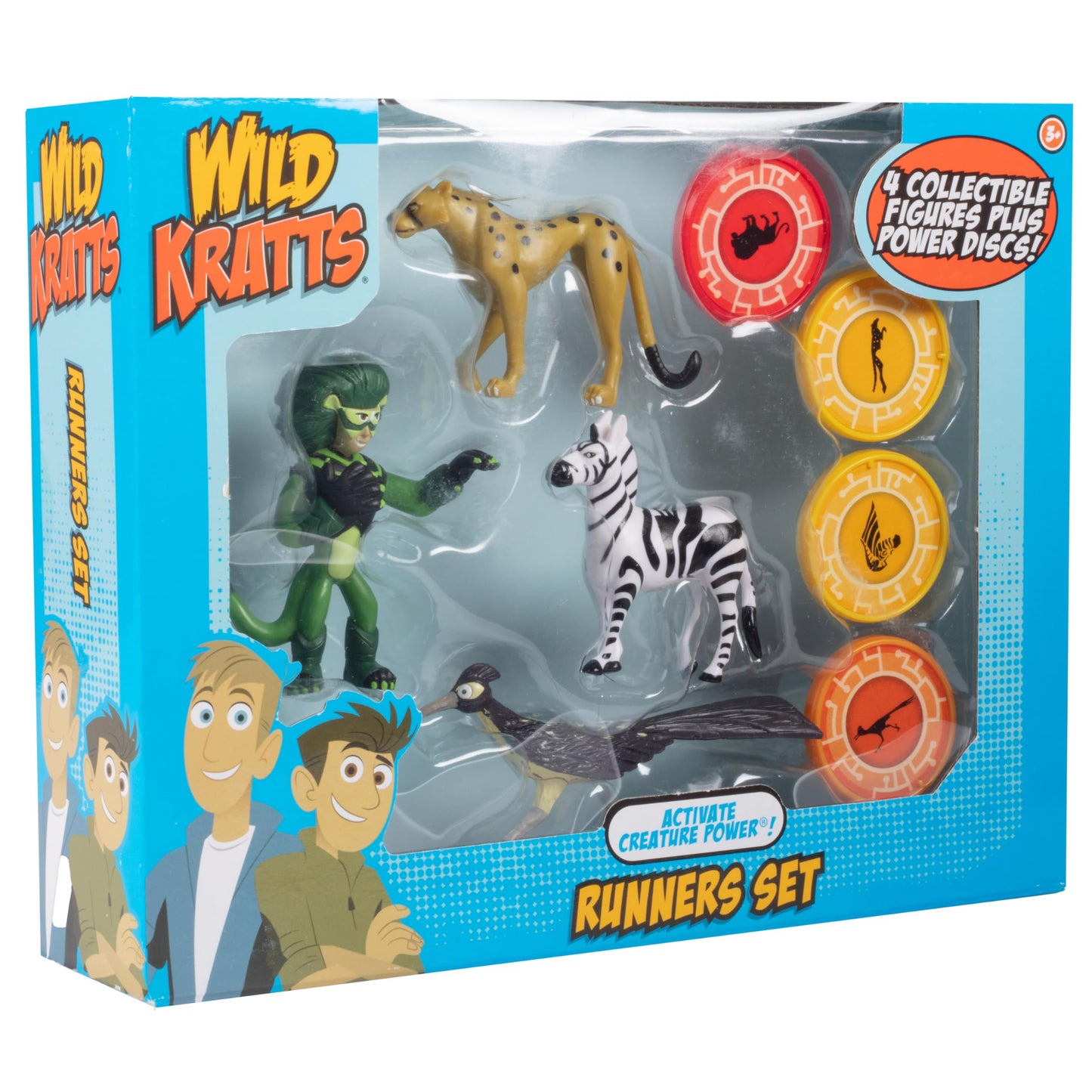 Wicked Cool Toys Wild Kratts, Activate Creature Power, Runners 4-Pack Figure Set