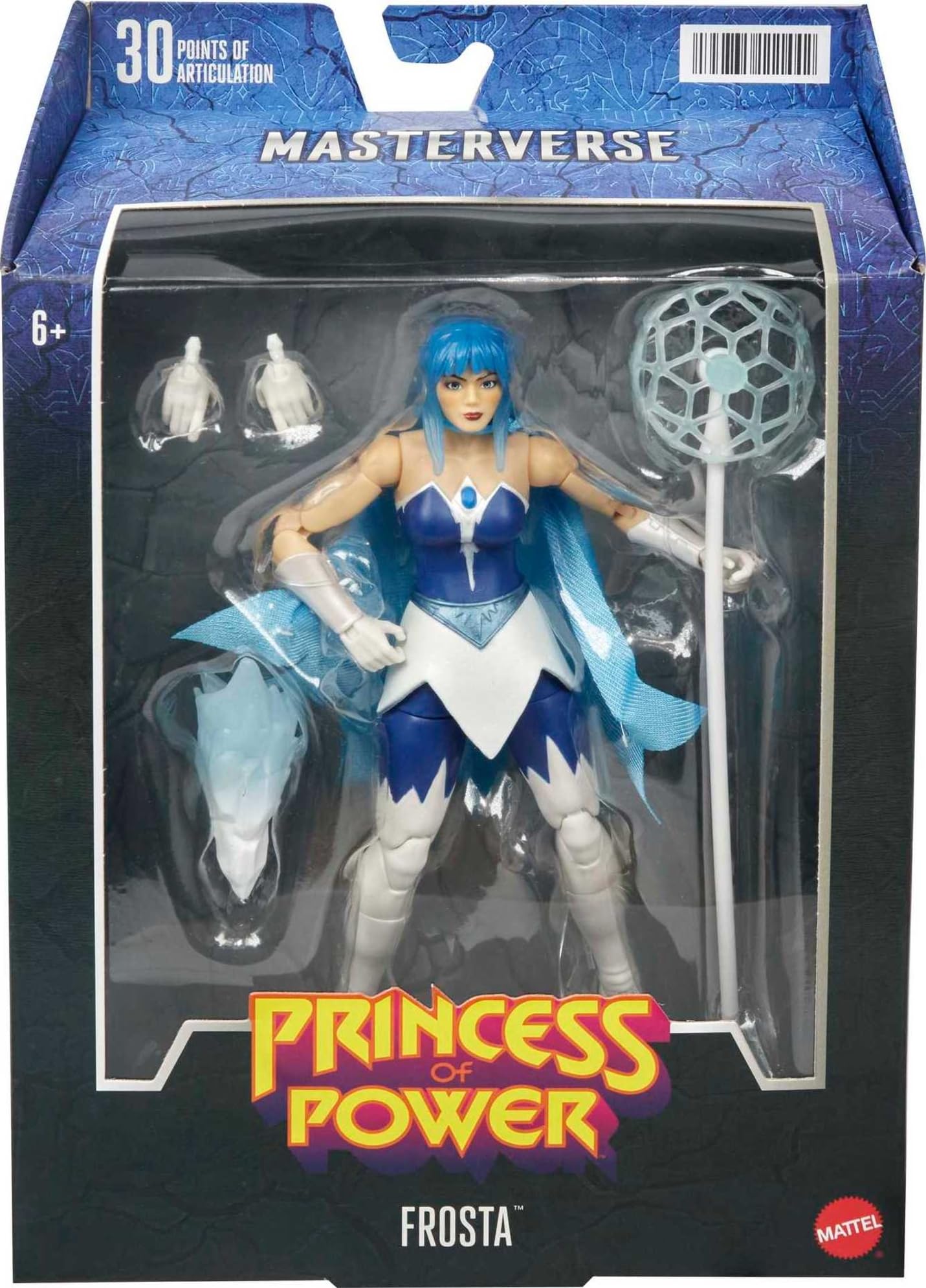 Masters Of The Universe Masterverse Action Figure & Accessories, Frosta Motu Collectible With Articulation & Swappable Parts, 7-Inch