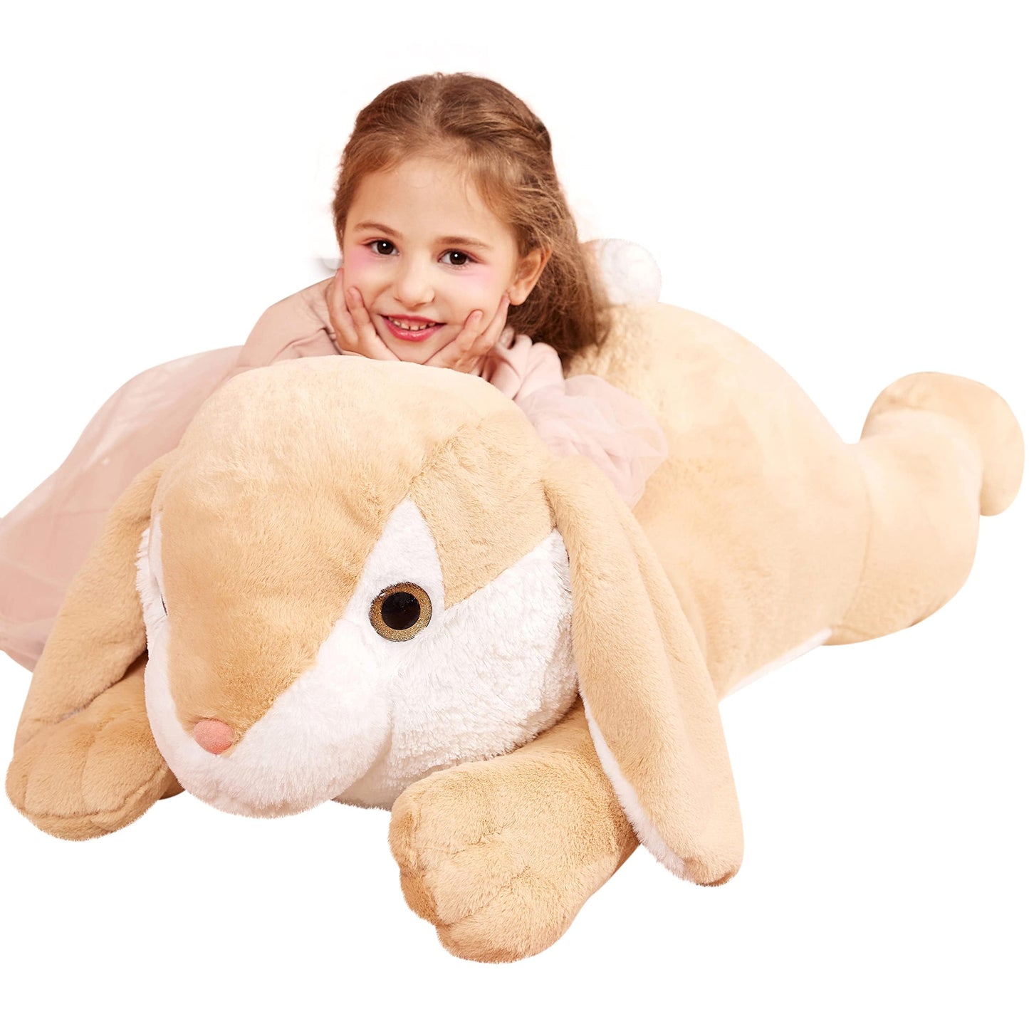 Ikasa Giant Rabbit Stuffed Animal Plush Toy, 30' Large Bunny Plushy Toys For Kids Girls Boys
