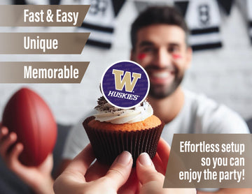 Washington Party Supplies (42 Pieces) For Universityof Washington Graduation, Tailgating And Birthday Party Decorations With Uw
