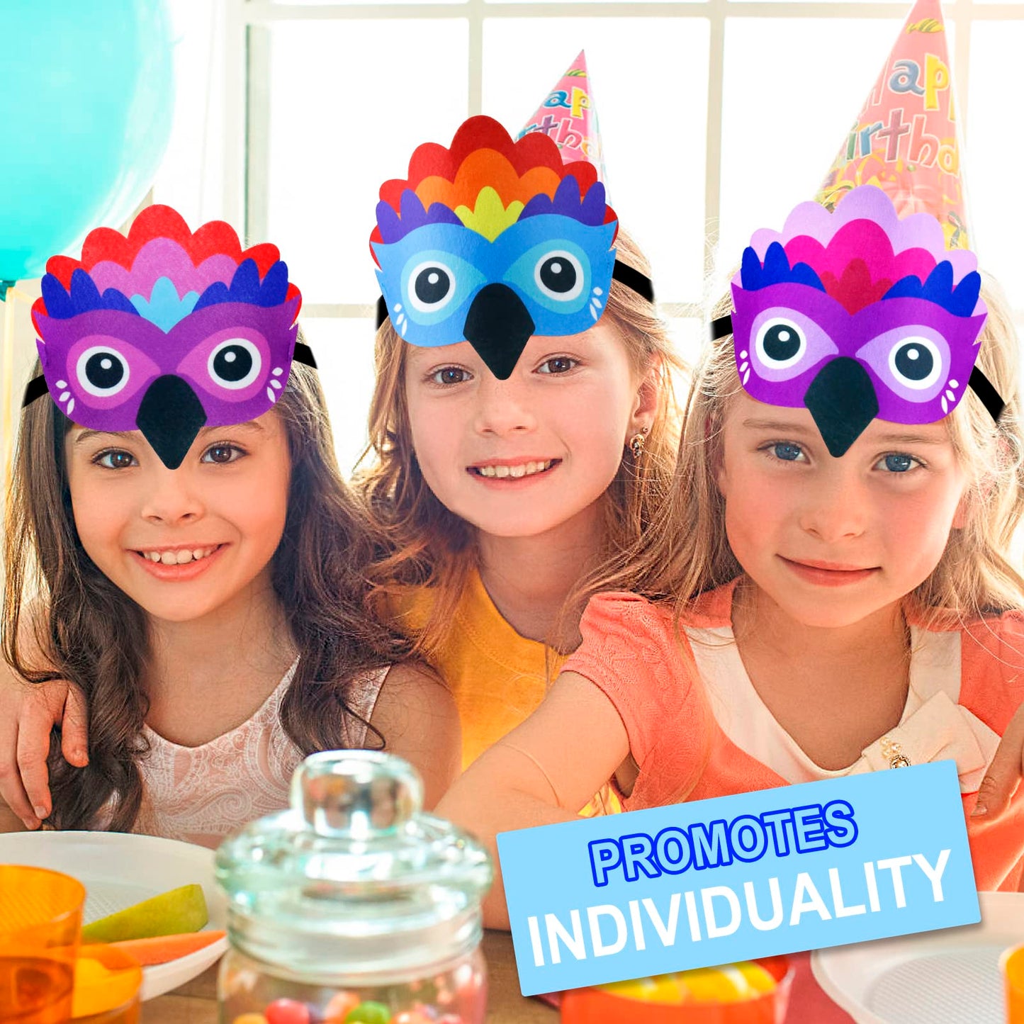 Irolewin Bird-Wings-Costume For Kids And Headband, Eagle-Parrot Dress-Up-Wings For Girls Boys Halloween-Party Favors (Purple)
