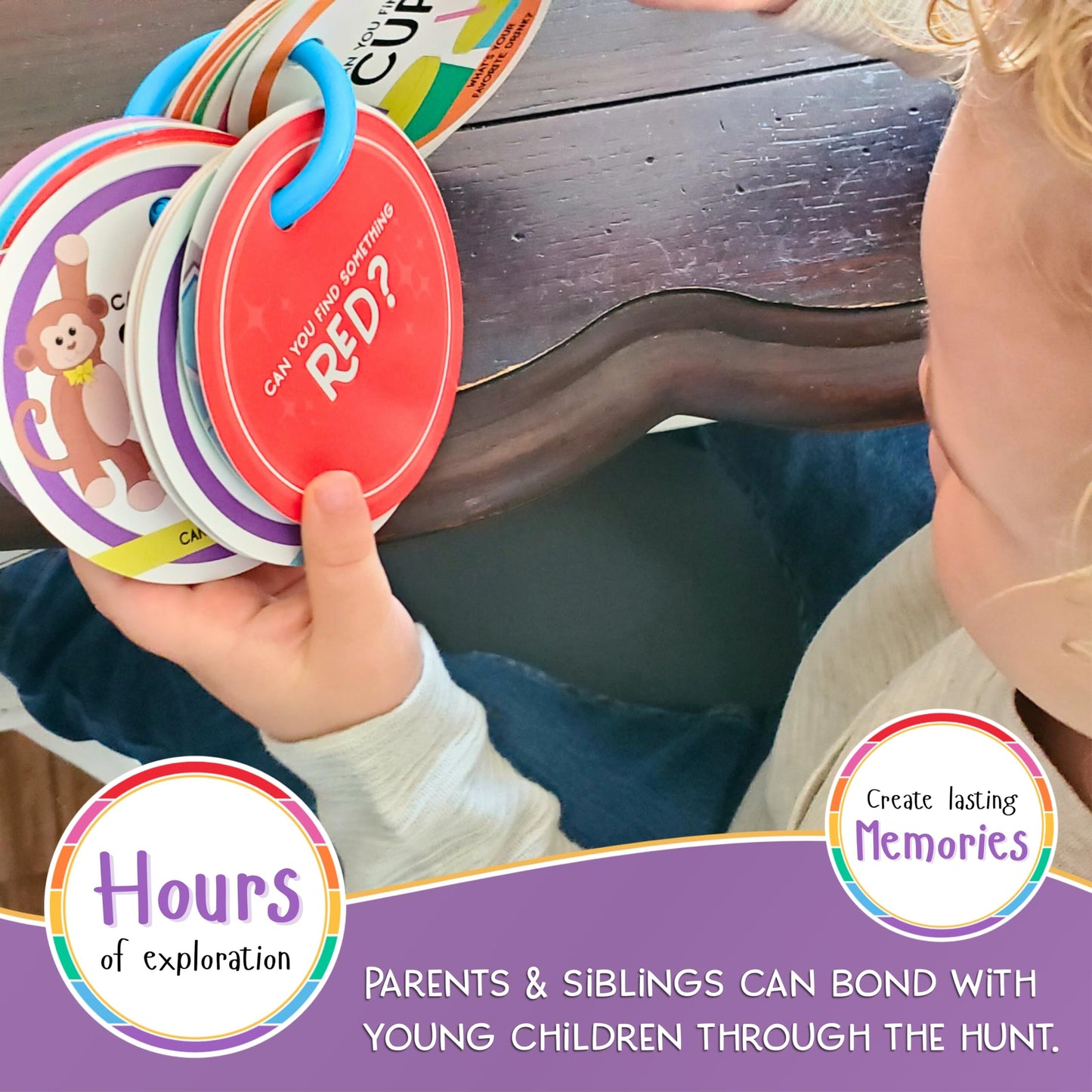 Lmc Products Children'S Scavenger Hunt Cards | Toddler Activities For 2, 3 Year Olds & Up | Toddlers Activity | Learning Games For Kids (Classic)