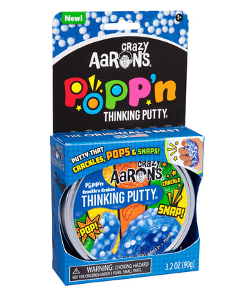 Crazy Aaron'S Thinking Putty® - Crackle’N Kracken - Multi-Color Sensory Putty For Kids And Adults In A 4' Tin - Creative And Endless Fun, Stress Relief Therapy Toys, Never Dries Out - Made In Usa
